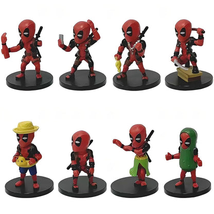 Marvel Deadpool Figure Set Of 6
