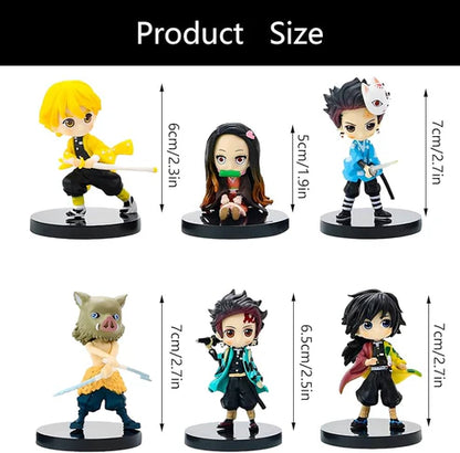 Demon Slayer Action Figure Set of 6