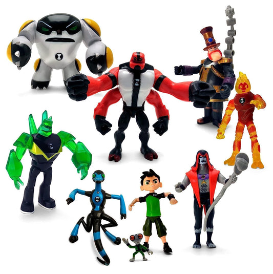 Ben 10 Action Figure Set – Cartoon Network Collectible Character Toys Pack