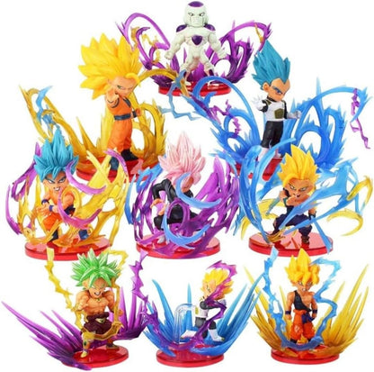 Premium Dragon Ball Goku Action Figures Set of 9 Latest Version  Size 8-10 Cm