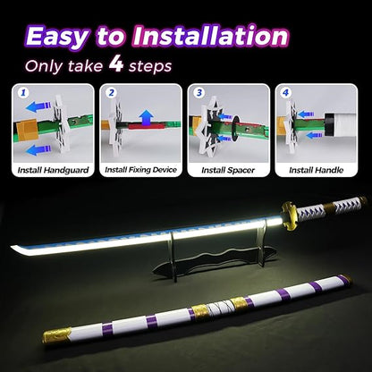One Piece Monkey D' Luffy LED Katana Sword With USB Cable (No COD Allowed On This Product) - Prepaid Orders Only