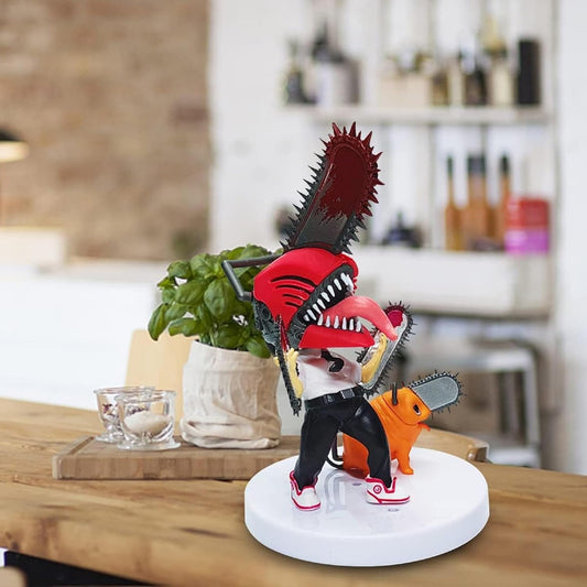 Chainsaw Man Denji AND Pochita  Figure - 15 cm