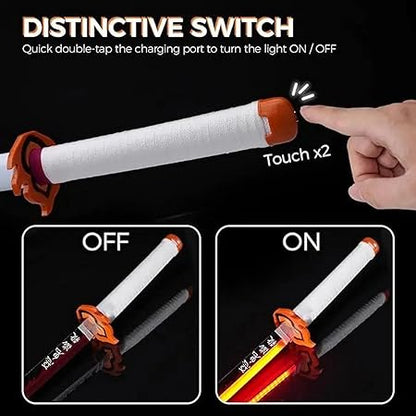 Demon Slayer Zenitsu Agatsuma LED Katana Sword With USB Cable (No COD Allowed On This Product) - Prepaid Orders Only