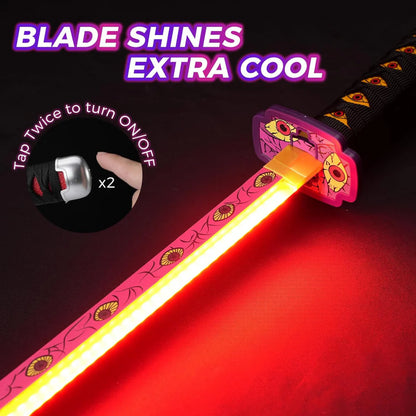 Demon Slayer Kokushibou LED Katana Sword With USB Cable (No COD Allowed On This Product) - Prepaid Orders Only