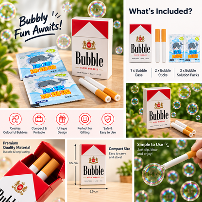 Novelty Bubble Toy Set with Bubble Wands & Solution