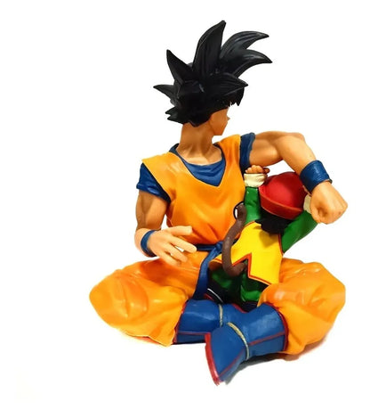 Dragon Ball Z Anime Son Goku Action Figure with Kid Gohan 16cm