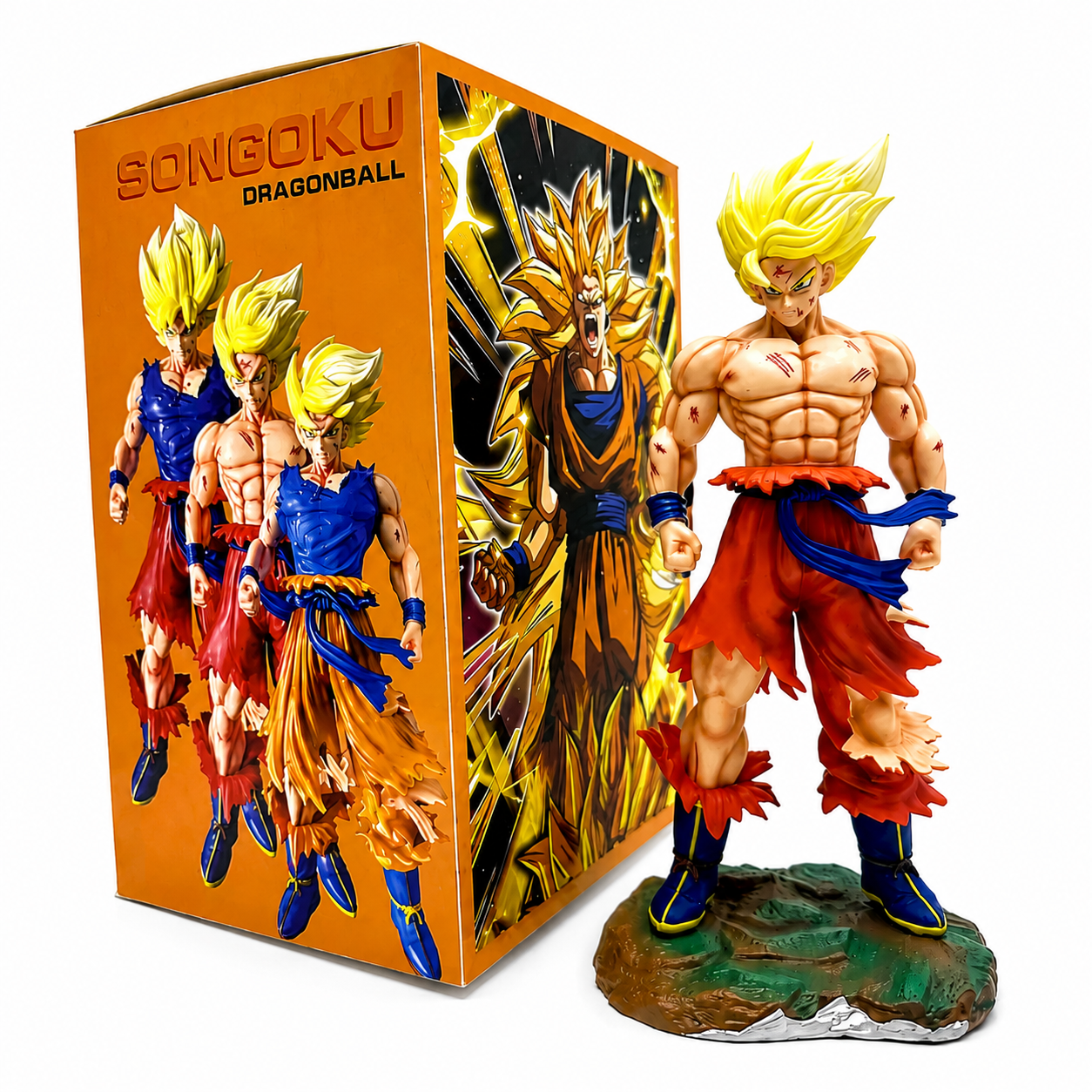 Dragon Ball Super Saiyan Goku Anime Action Figure with Collector Box