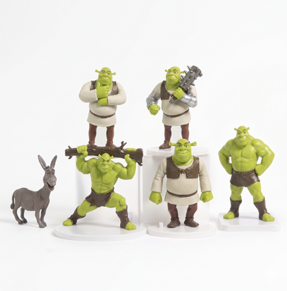 Shrek & Donkey Mini Figure Set (6 Pieces)