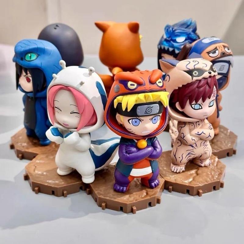 Naruto Set of 8 Animal Cosplay Figures