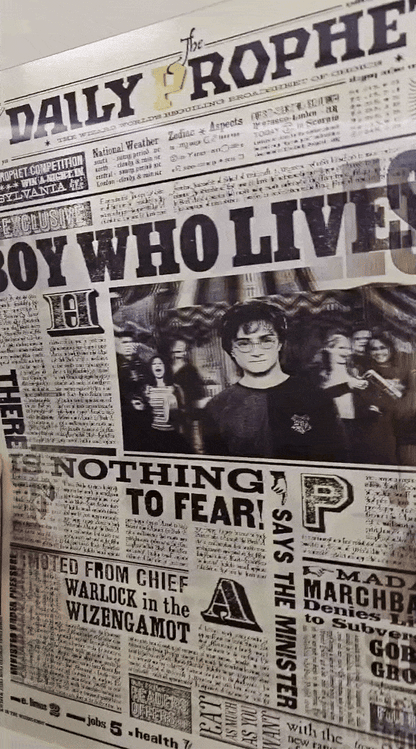 Harry Potter Daily Prophet 3D Poster