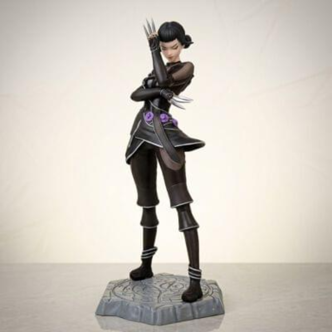 Huntrix Mira Action Figure Collectible Statue | K-Pop Demon Hunters PVC Display Model | 19 Cm Approx Anime Character Figurine