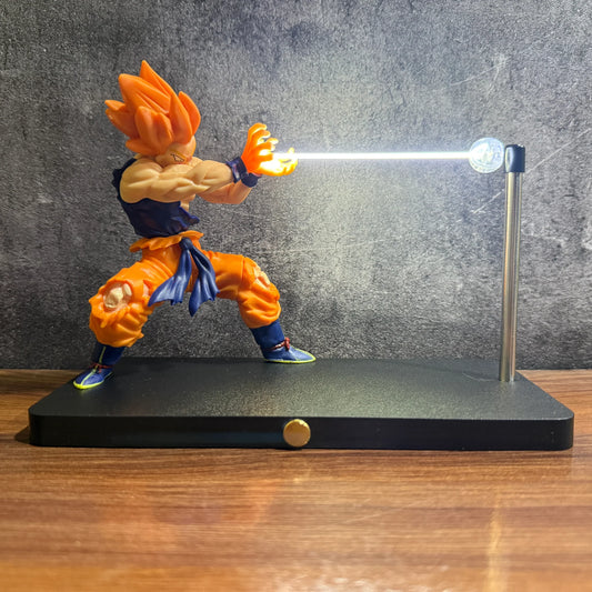 Dragon Ball Z Anime Action Figure with Cosmic Surge Levitating LED Lamp