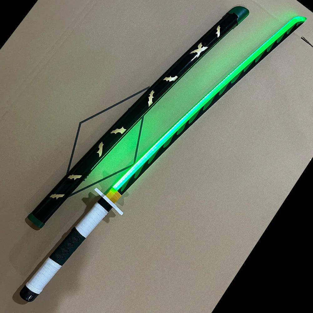 Demon Slayer Mitsuri Kanroji LED Katana Sword With USB Cable (No COD Allowed On This Product) - Prepaid Orders Only