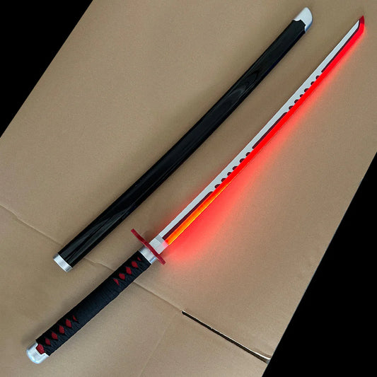 Demon Slayer Tanjiro Kamado V2 LED Katana Sword With USB Cable (No COD Allowed On This Product) - Prepaid Orders Only