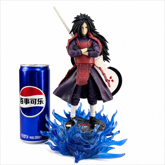Madara Uchiha Anime Action Figure with Flame Effect Base