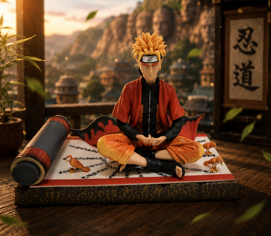 Naruto Sage Mode Meditation Figure with Scroll Base – Anime Collectible Statue