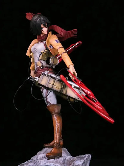 Attack On Titan Mikasa The Armored Titan Action Figures Model 35 cm Anime Figure