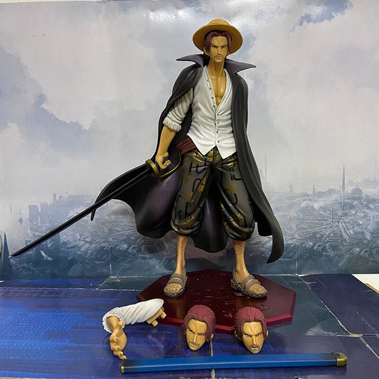 One Piece Shanks Figure With Interchangeable Heads and Hand - 25 cm