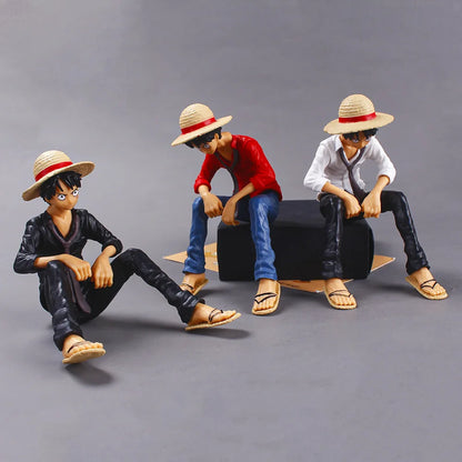 One Piece Luffy Sitting Figure - 15 cm
