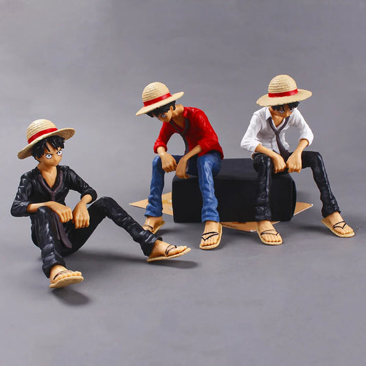 One Piece Luffy Sitting Figure - 15 cm