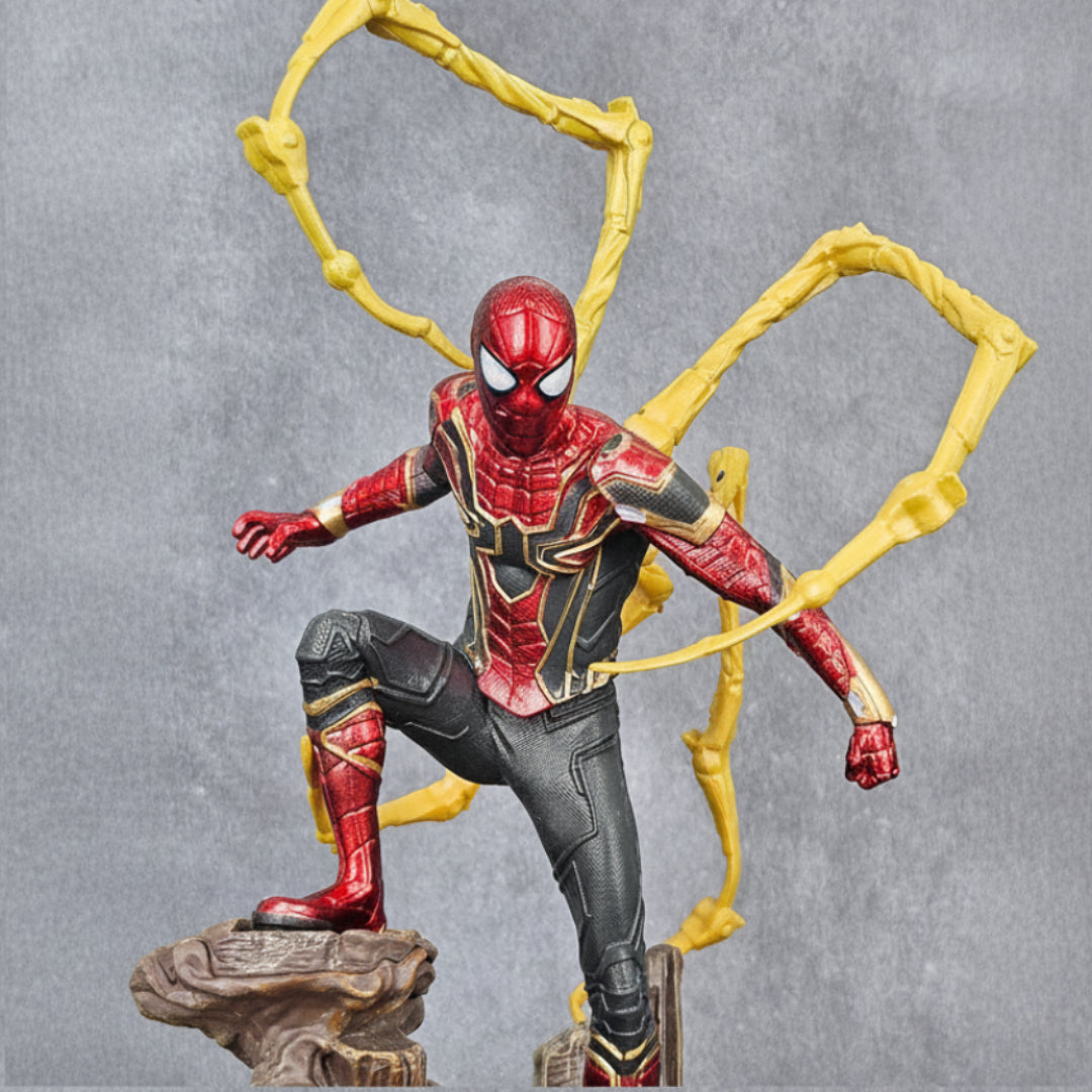 Spider-Man Superhero Action Figure with Mechanical Arms 24 Cm Approx – Collectible Display Statue