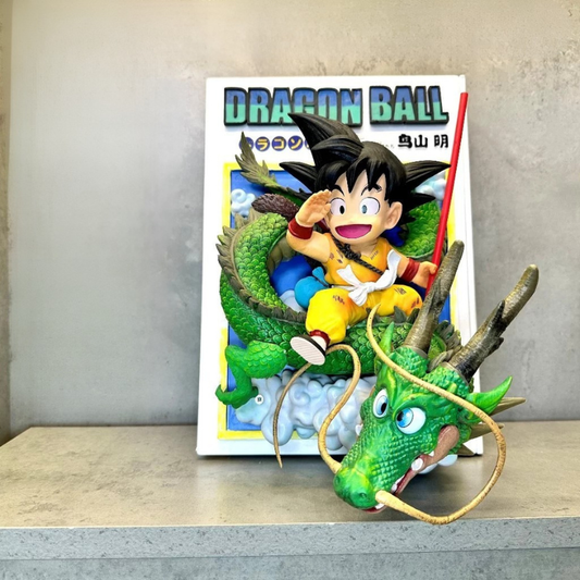 Dragon Ball Kid Goku Riding Shenron Collectible Statue