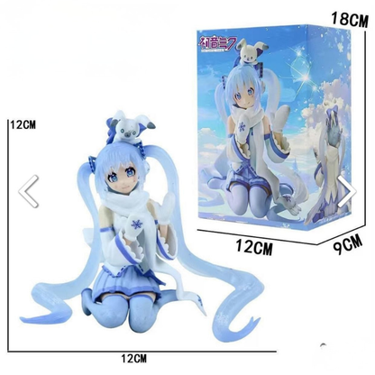 Snow Princess Miku Anime Figure – Winter Edition PVC Collectible Statue (12 CM)
