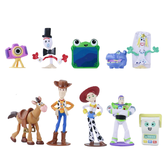 Toy Story Mini Figure Set of 10 – Collectible Character Figures (8–10 cm)