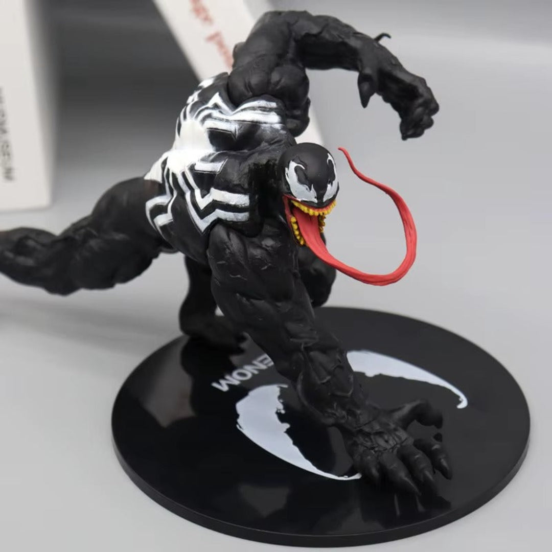Venom Action Figure 12 cm with Display Base – Black Collectible Statue