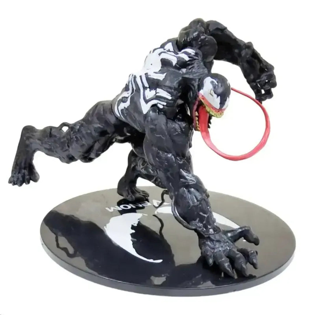 Venom Action Figure 12 cm with Display Base – Black Collectible Statue