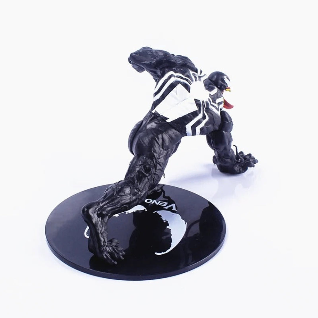 Venom Action Figure 12 cm with Display Base – Black Collectible Statue