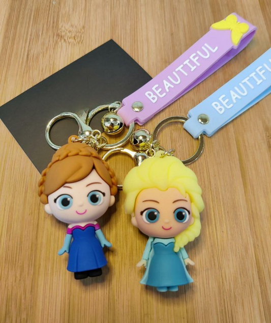 Princess Silicon Keychain with Bagcharm and Strap