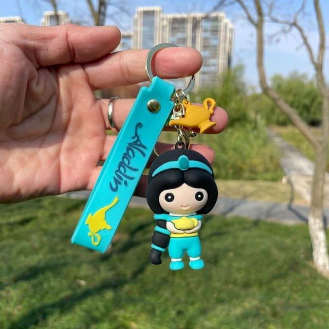 Cute Cartoon Silicon Keychain With Bagcharm (Select From Drop Down