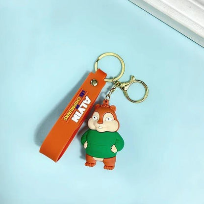 Alvin and the Chipmunks Keychain With Bagcharm And Strap (Select From Drop Down)