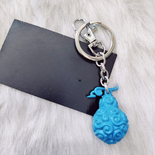 One Piece Blue Devil Fruit 3D Keychain with Bagcharm