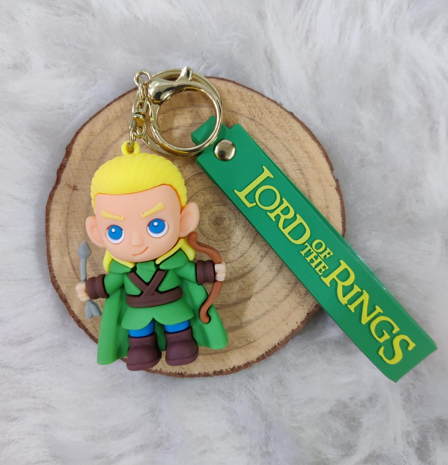 Lord Of The Rings Keychain With Bagcharm and Strap (Select From Drop Down Menu)