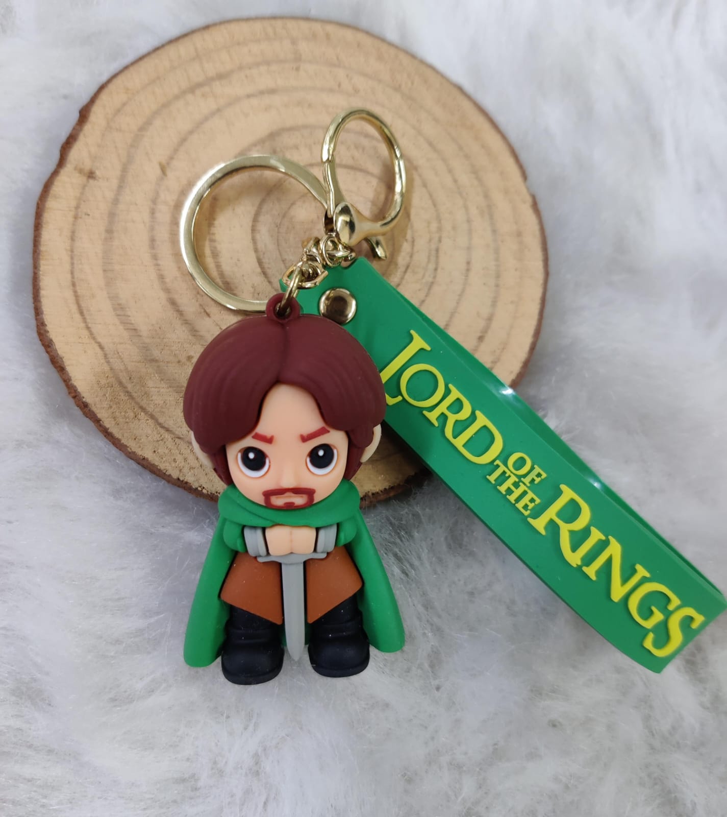 Lord Of The Rings Keychain With Bagcharm and Strap (Select From Drop Down Menu)