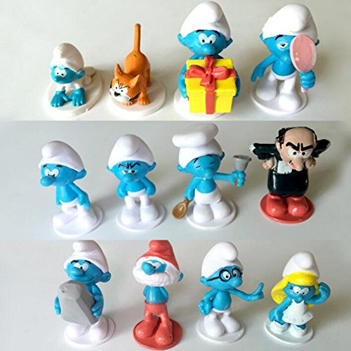 Smurf Mini Figure Set Toy Playset of 12