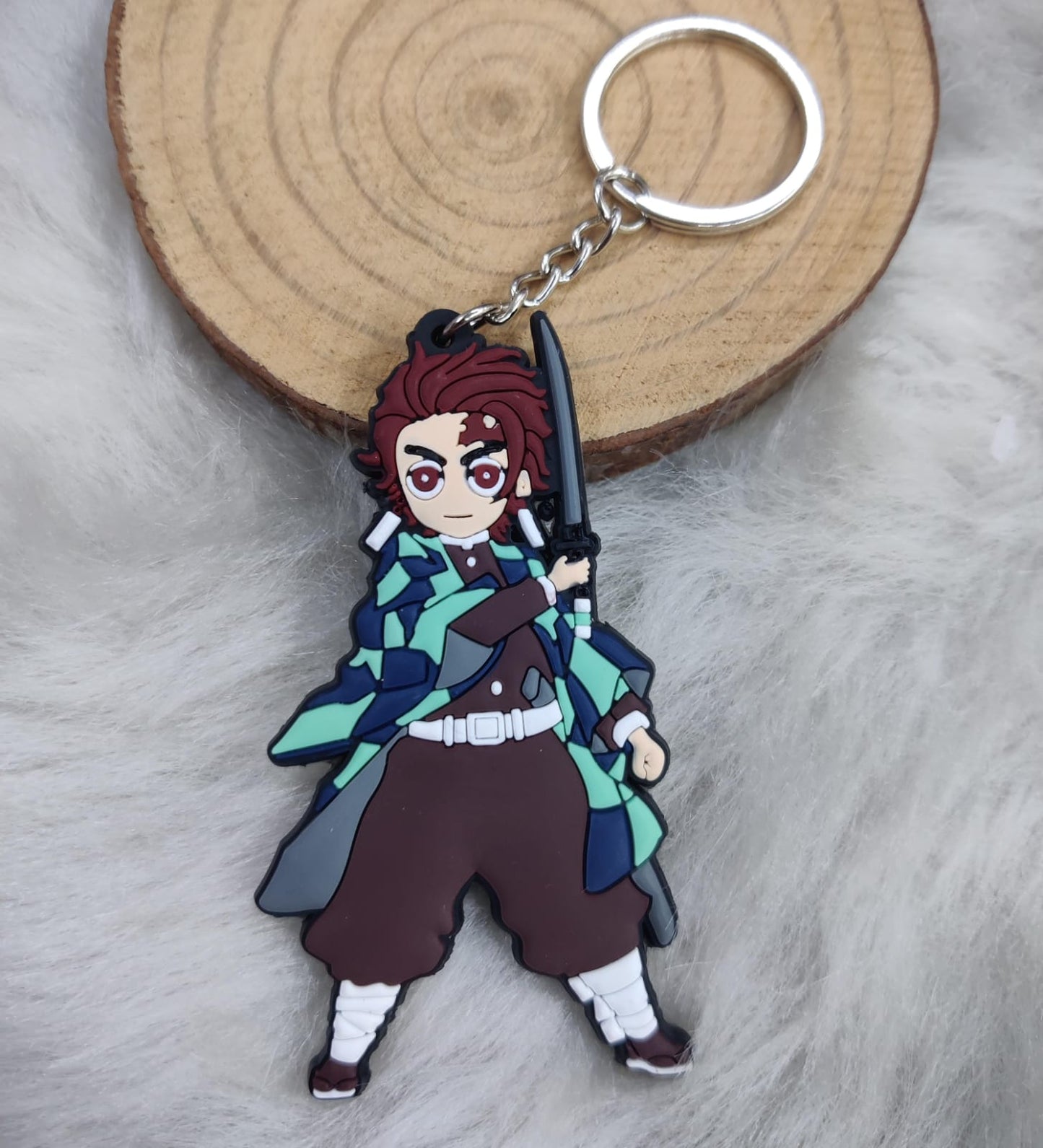 Demon Slayer Tanjiro Rubber Keychain