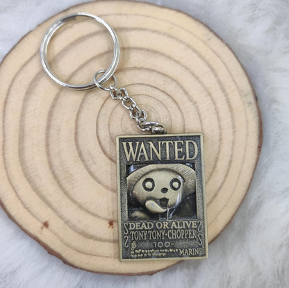 One Piece 3D Wanted Collectable Keychain (Select From Drop Down Menu)