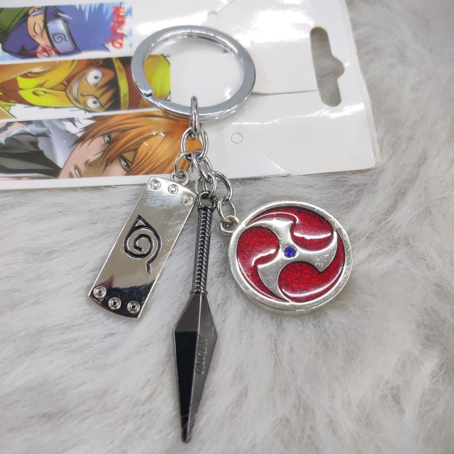 Naruto Cloud Multi Charm Keychain