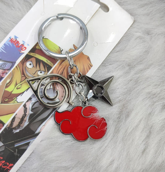 Naruto Cloud Multi Charm Keychain