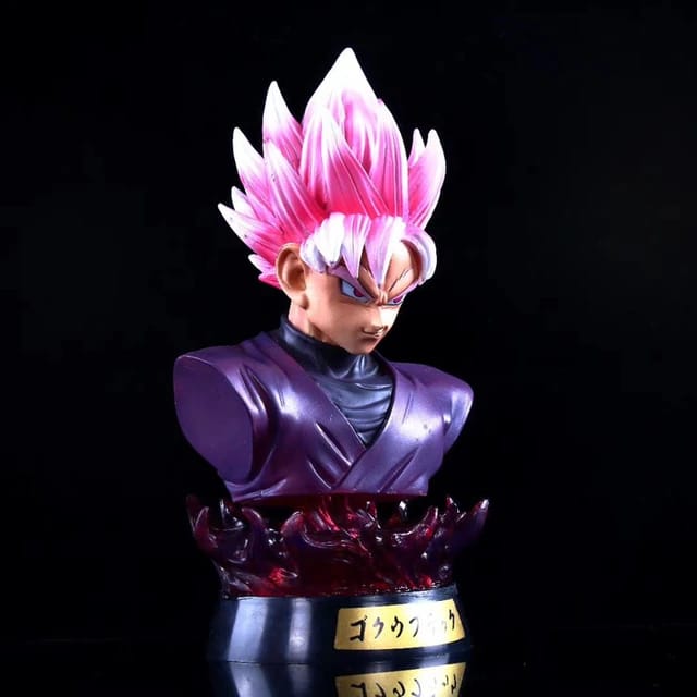 Dragon Ball Z Black Goku Bust Figure With Lights - Remote Control