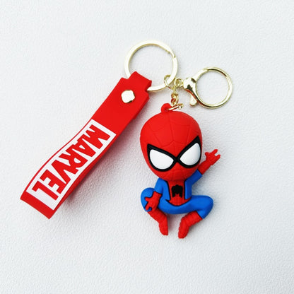 Marvel Avengers 3D Silicon Keychain with Bagcharm and Strap ( Choose From the Dropdown Menu)