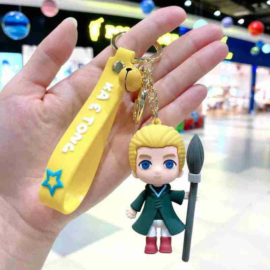 Draco Malfoy 3D Silicon Keychain with Bag charm and Strap