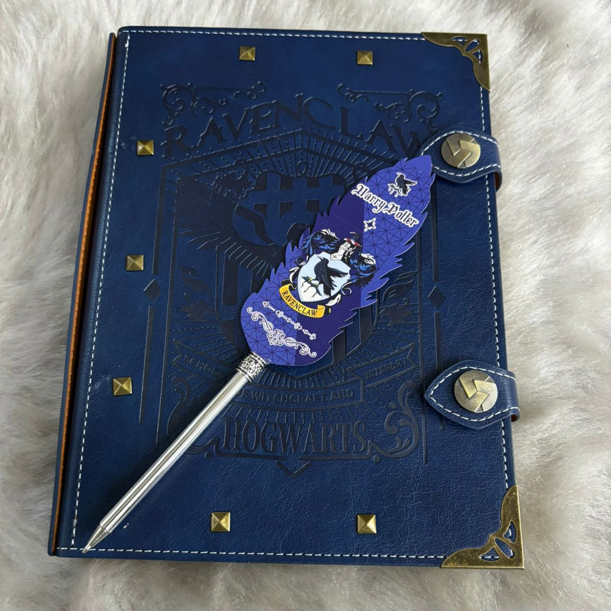 Harry Potter Houses Themed Collectable Metallic Feather Pens (Select From Drop Down Menu)