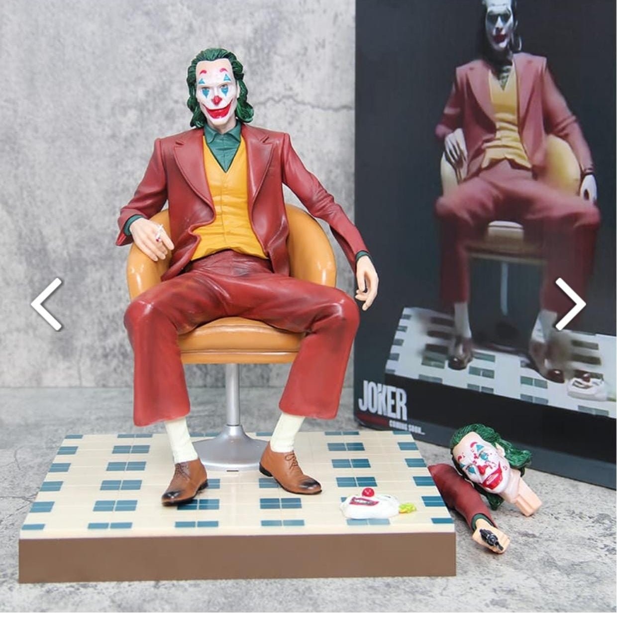 Joker Desk Figure - Interchangeable Hand and Face