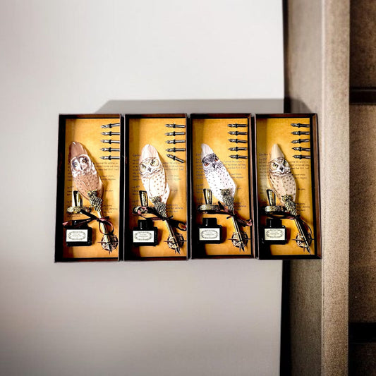 Harry Potter Hedwig Owl Feather Pen Set of 8 - Random Feather Pen Will Be Provided