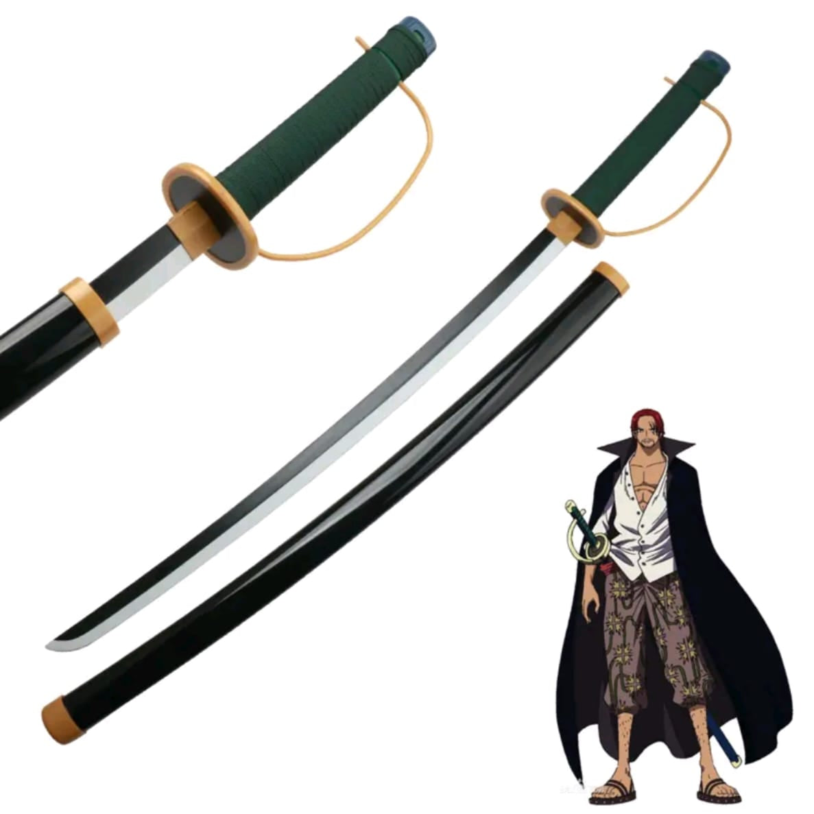 Shanks Katana Sword - Wooden  (No COD Allowed On This Product) - Prepaid Orders Only