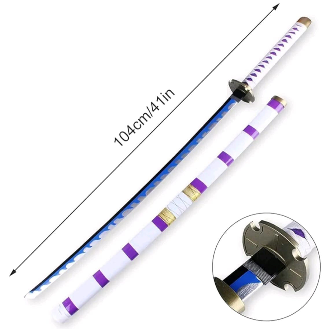 Luffy Cursed Wooden Katana Sword - 104 cm (Cod Not Allowed This Product) - Prepaid Orders Only